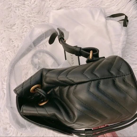 Gucci Black Quilted Backpack - Picture 5 of 7